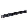 Picture of 1.75"x19" (1U) 16 Port Low Profile Offset Category 5e Feed-Thru Panel, Unshielded