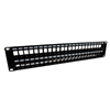 Picture of 3.5"x19" (2U) 48 Port Shielded Keystone Slots panel with Cable Manager