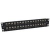 Picture of 3.5"x19" (2U) 32 Port Low Profile Straight Category 5e Feed-Thru Panel, Shielded