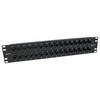 Picture of 3.5"x19" (2U)  32 Port Low Profile Straight Category 5e Feed-Thru Panel, Unshielded