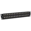 Picture of 3.5"x19" 32 Port  Low Profile Category 6a Feed-Thru Panel, Shielded