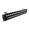 Picture of 3.50" Panel (Black), 32 0.630" D-Holes W/ Cable Minder
