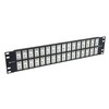 Picture of 3.50" 32 Port ECF Flange Mounted Category 5e Feed-Thru Panel, Unshielded Low Profile Mini-Coupler