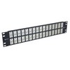 Picture of 3.50" 32 Port ECF Flange Mounted Category 5e Feed-Thru Panel, Shielded Low Profile Mini-Coupler