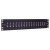Picture of 3.50" x 19" Panel, 16 DB15 Female / Female Couplers