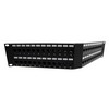 Picture of 3.5"x19" (2U) 48 Port Category 6 Feed-Thru Coupler V-Panel with Cable Manager