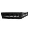 Picture of 3.5"x19" (2U) 48 Port Category 6a Feed-Thru Coupler V-Panel with Cable Manager