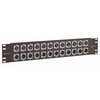 Picture of 3.50" x 19" Panel (Black), 12 - XLR Female/12 - XLR Male Connectors