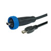 Picture of Fully Overmoulded USB Cable 400 Series Mini USB A Plug To Sealed Mini B Plug 2M Cable