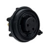 Picture of 3 (2 Power + PE) Position Circular Connector Receptacle, Female Sockets Screw, Bulkhead Mount