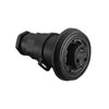 Picture of Inline Cable Connector PX0737 Series 2 Contact Plug Screw Termination (Contacts Supplied Fitted) 6mm-8mm Cable Black Insert And Gland Nut