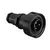 Picture of Flex Cable Connector PX0739 Series 6 Contact Plug Screw Termination (Contacts Supplied Fitted) 7mm-9mm Cable Black Insert And Gland Nut