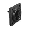 Picture of Low Profile Flange Mount Connector PX0765 Series 3 Contact Plug Screw Termination (Contacts Supplied Fitted) Black Insert