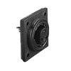 Picture of Low Profile Flange Mount Connector PX0768 Series 7 Contact Socket Screw Termination (Contacts Supplied Fitted) Black Insert