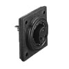 Picture of Low Profile Flange Mount Connector PX0769 Series 9 Contact Socket Crimp Termination (Contacts Supplied Loose) Black Insert