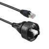 Picture of PX0837 Series Overmould Flex Connector, Pre-Wired Patch Cord IP68 RJ45 to Shielded RJ45 3M Cable