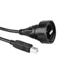 Picture of Overmoulded USB Cable, PX0840 Series USB Standard B Plug to Sealed A Plug, 3M Cable