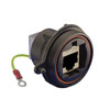 Picture of PX0893 Series Front Panel Mount Connector, CAT6a Shielded Coupler Plus Earth Wire