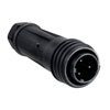 Picture of Inline Cable Connector PX0921 Series 3-Contact, Plug, 13mm-15mm Cable, Polyamide, 600 V, (Yellow Gland)