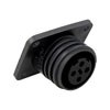 Picture of Flange Panel Mount Connector PX0941 Series 3-Contact, Socket, Polyamide, 600 V