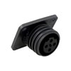 Picture of Flange Panel Mount Connector PX0941 Series 4-Contact, Socket, Polyamide, 600 V