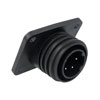 Picture of Flange Panel Mount Connector PX0941 Series 5-Contact, Plug, Polyamide, 600 V