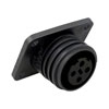 Picture of Flange Panel Mount Connector PX0941 Series 5-Contact, Socket, Polyamide, 600 V