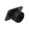 Picture of Flange Panel Mount Connector PX0941 Series 10-Contact, Plug, Polyamide, 250 V