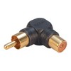 Picture of Right Angle RCA Adapter, Male to Female