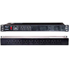 Picture of L-com 19" Rackmount PDU 12 Outlets 15A Basic Surge 6ft Cord