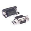 Picture of Right Angle D-sub PCB Connector, DB9 Female, Tray 10