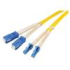 Picture of 9/125 Single mode Fiber Optic LC to SC Flex Boot Assembly, 1.0m