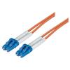 Picture of 9/125, Single Mode Fiber Cable, Dual LC / Dual LC, Orange 1.0m