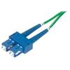 Picture of 9/125, Single Mode Fiber Cable, Dual SC / Dual SC, Green 1.0m