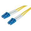 Picture of 9/125, Singlemode Clipped Low Smoke Zero Halogen Fiber Cable Dual LC / Dual LC, 0.5m