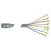 Picture of Flat Modular Cable, RJ45 (8x8) / Spade Lug, 2.0 ft