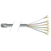 Picture of Flat Modular Cable, RJ12 (6x6) / Spade Lug, 2.0 ft