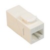 Picture of Category 6A Unshielded RJ45 (8x8) Right Angle Keystone Coupler