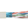 Picture of Category 6 Bulk Cable, F/UTP Foil Shielded 4-Pair 26AWG Stranded Conductor CMR Rated PVC Lt. Gray, 100FT