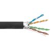 Picture of Category 6a 10gig Ethernet Bulk Cable, F/UTP Shielded, Dual LSZH CM Jacket, 26AWG Stranded Relaxed Patch Style, 300V, Black, 1,000 Feet