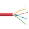 Picture of Category 6a 10gig Ethernet Bulk Cable, F/UTP Shielded, Dual LSZH CM Jacket, 26AWG Stranded Relaxed Patch Style, 300V, Red, 1,000 Feet