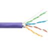 Picture of Category 6a 10gig Ethernet Bulk Cable, F/UTP Shielded, Riser CMR CMG Jacket, 26AWG Stranded Relaxed Patch Style, 300V, Violet, 1,000 Feet