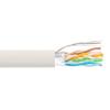 Picture of Category 6a 10gig Ethernet Bulk Cable, F/UTP Shielded, Riser CMR CMG Jacket, 26AWG Stranded Relaxed Patch Style, 300V, White, 1,000 Feet