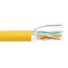 Picture of Category 6a 10gig Ethernet Bulk Cable, F/UTP Shielded, Riser CMR CMG Jacket, 26AWG Stranded Relaxed Patch Style, 300V, Yellow, 1,000 Feet