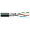 Picture of Category 5E SF/UTP Hi Flex CMX Rated TPE 24 AWG 4-Pair Stranded Conductor Black, 100FT