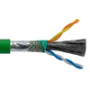 Picture of Profinet Category 5e Bulk Cable, SF/UTP Double Shielded, Two-Pair, 22AWG Solid, Industrial Outdoor PLTC TPE Jacket, Green, 1,000ft