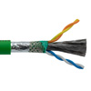 Picture of Profinet Category 5e Bulk Cable, SF/UTP Double Shielded, Two-Pair, 22AWG Solid, Industrial Outdoor PLTC TPE Jacket, Green, 500ft