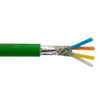 Picture of Profinet Category 5e Bulk Cable, SF/UTP Double Shielded, Two-Pair, 22AWG Stranded, Industrial Outdoor PLTC-ER CM TPE Jacket, Green, 1,000ft