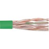 Picture of Category 5E UTP Plenum Rated 24 AWG 4-Pair Solid Conductor Green, 1KFT