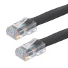 Picture of Category 5e Ethernet Cable Assembly, UTP Outdoor Industrial High Flex CM-CMX-PLTC TPE, RJ45 Male, 22AWG Stranded 600V PoE, Black, 100FT